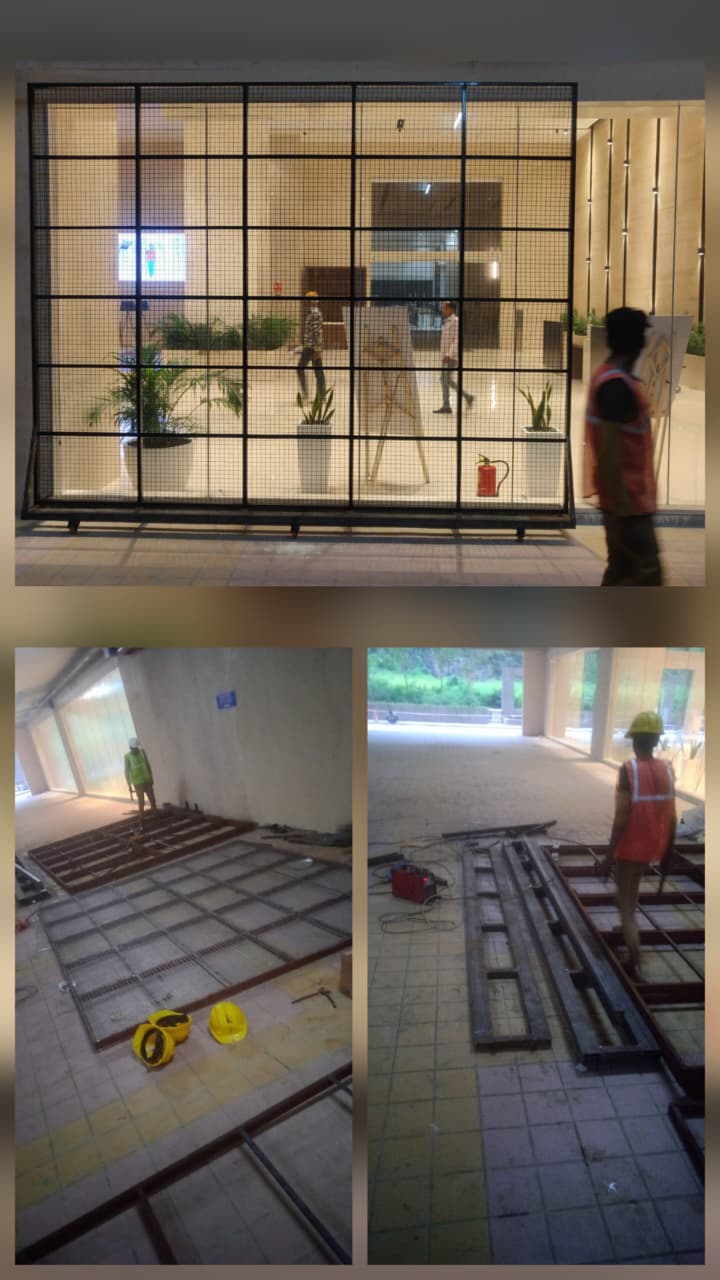  Artificial Green wall Fabrication work. 